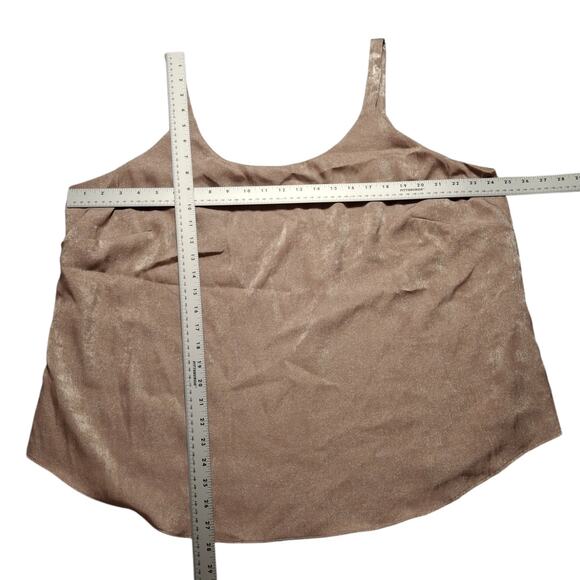 Bar lll Womens Pink Shimmer Camisole Plus Size 2X Casual Party Evening Wear - Picture 2 of 7